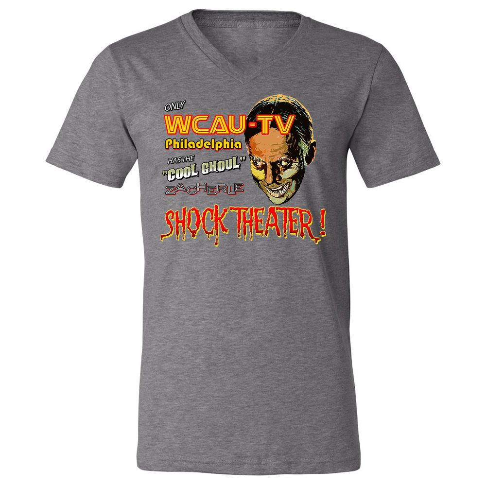 Unisex V-Neck T-Shirt - 4MDENZKD - Deep Heather - 13