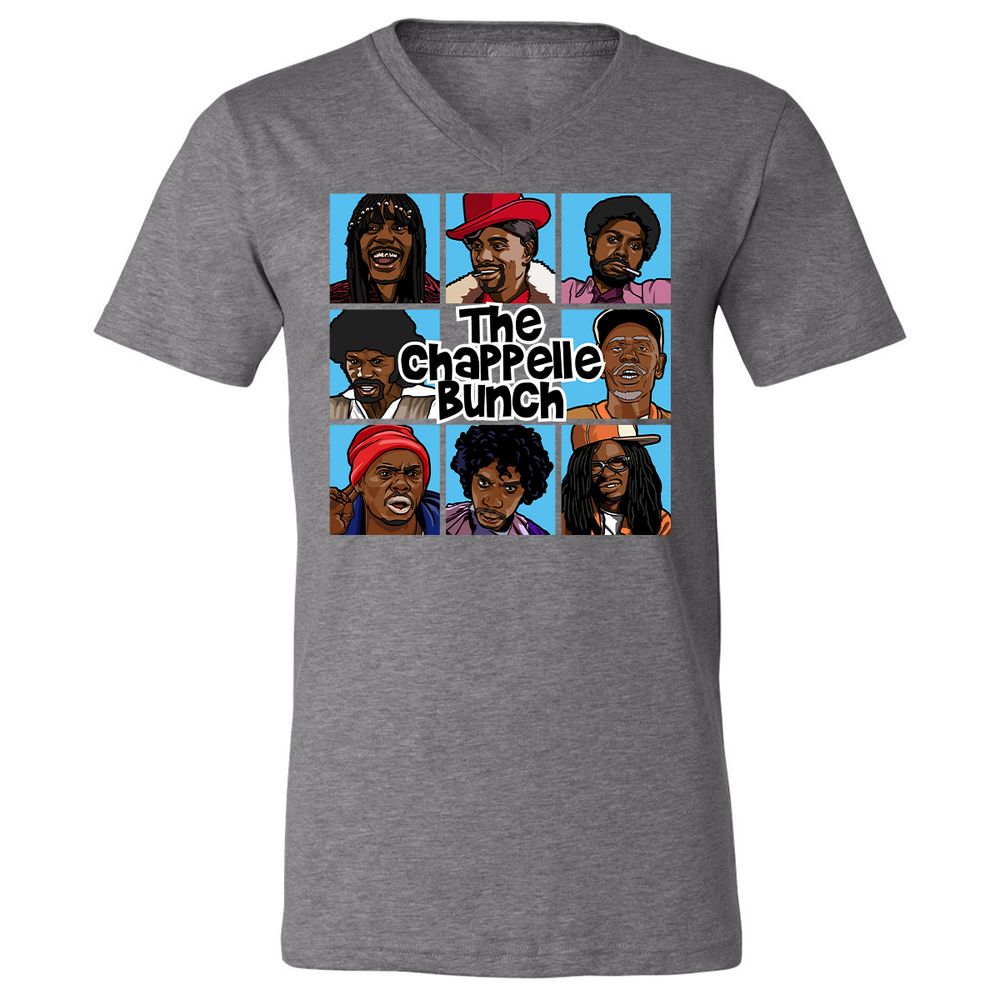 Unisex V-Neck T-Shirt - 6QZRCDC9 - Deep Heather - 13