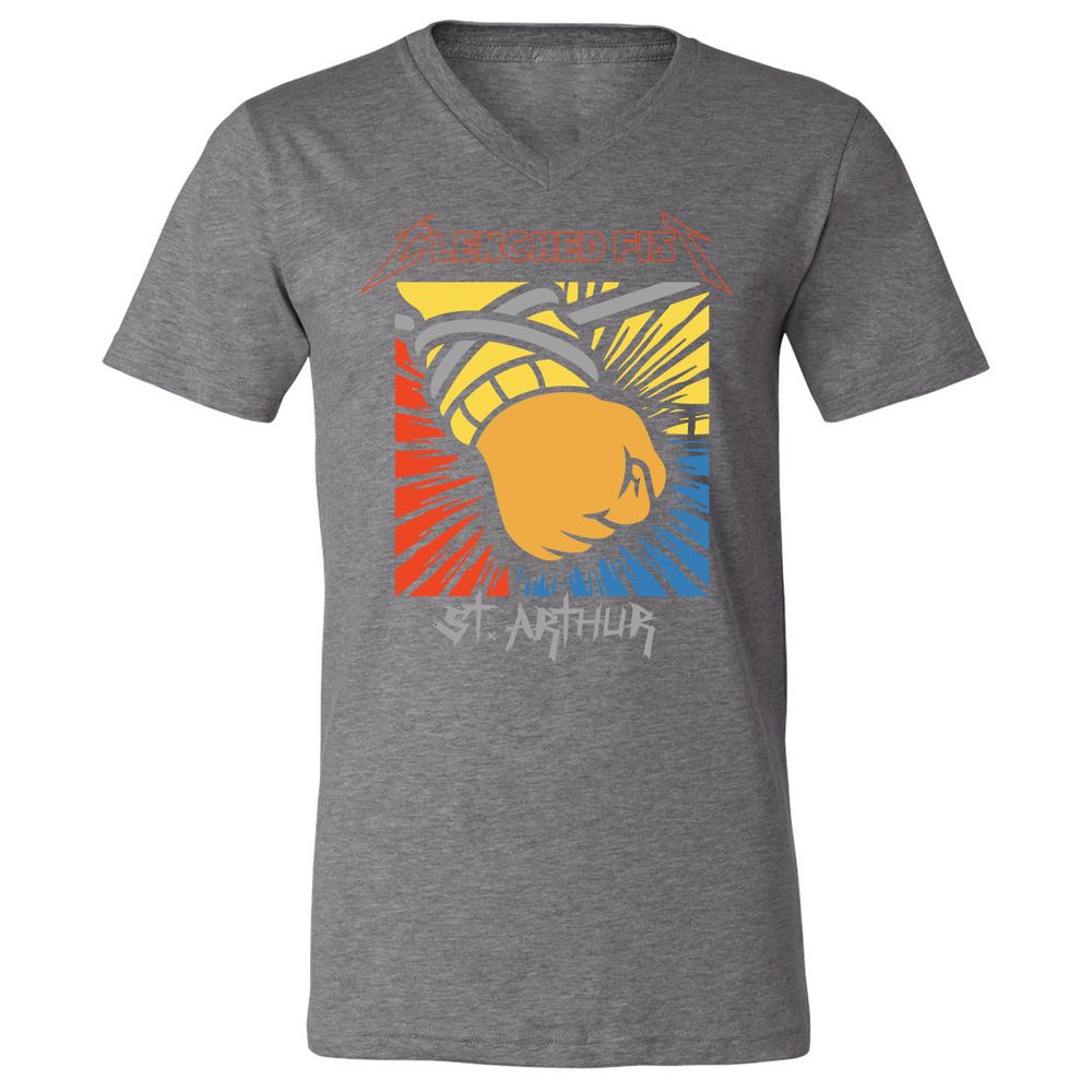 Unisex V-Neck T-Shirt - 697Y12L8 - Deep Heather - 13