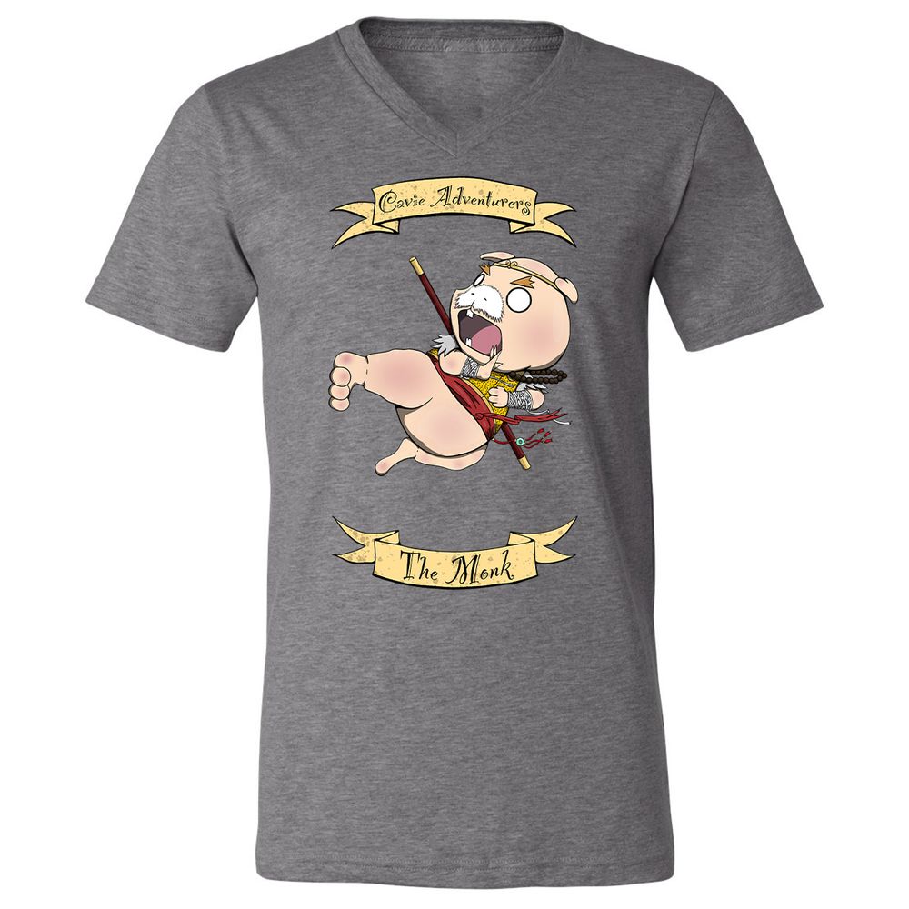 Unisex V-Neck T-Shirt - L23VUEUV - Deep Heather - 13