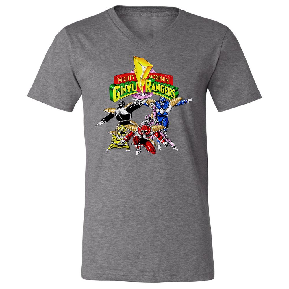 Unisex V-Neck T-Shirt - CDZUNNFB - Deep Heather - 13