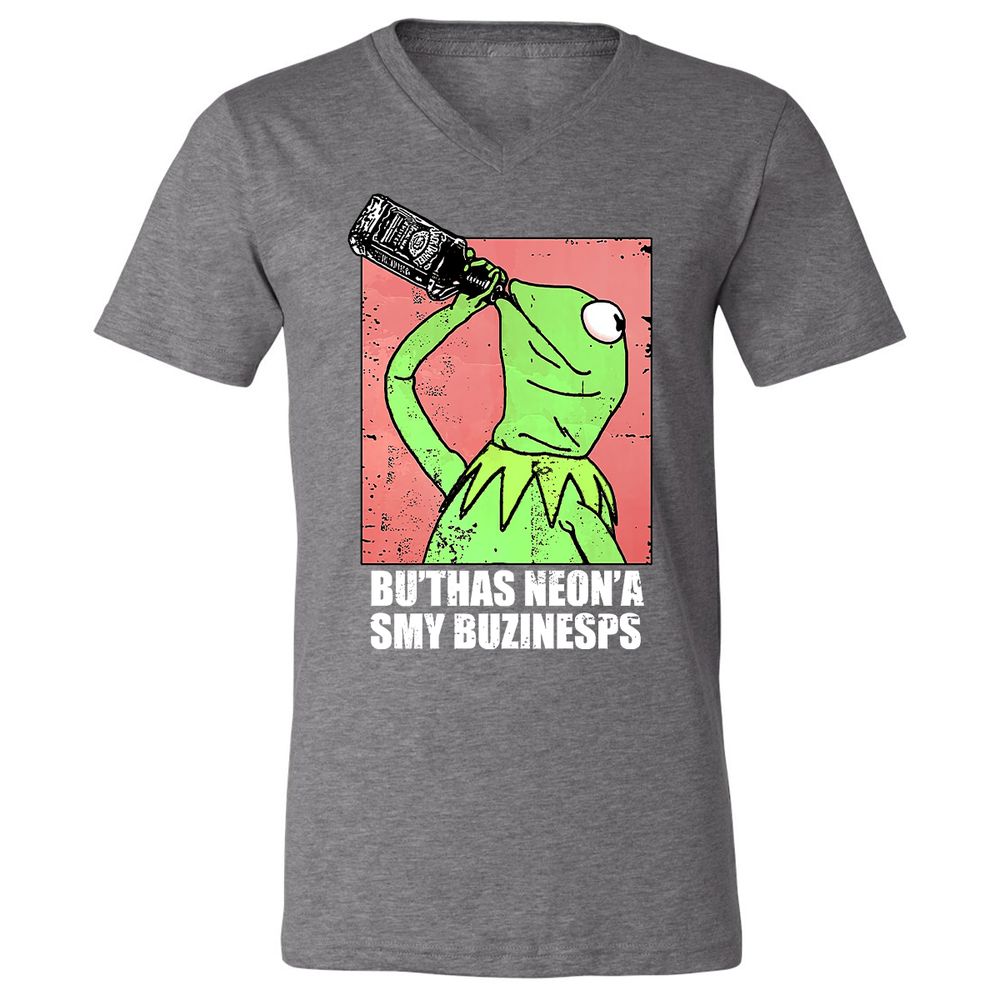 Unisex V-Neck T-Shirt - FFHZYJ9J - Deep Heather - 13