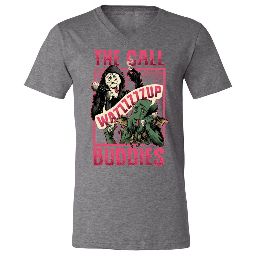 Unisex V-Neck T-Shirt - 1SZGJTSN - Deep Heather - 13