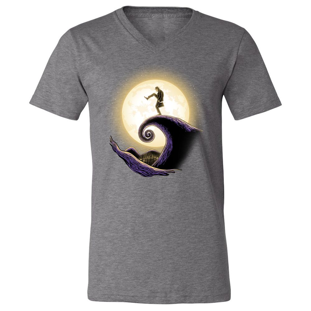 Unisex V-Neck T-Shirt - Y42984P7 - Deep Heather - 13