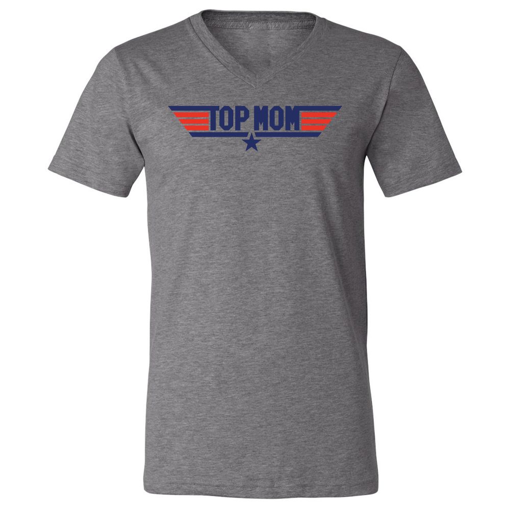Unisex V-Neck T-Shirt - 3HX2CGGQ - Deep Heather - 13
