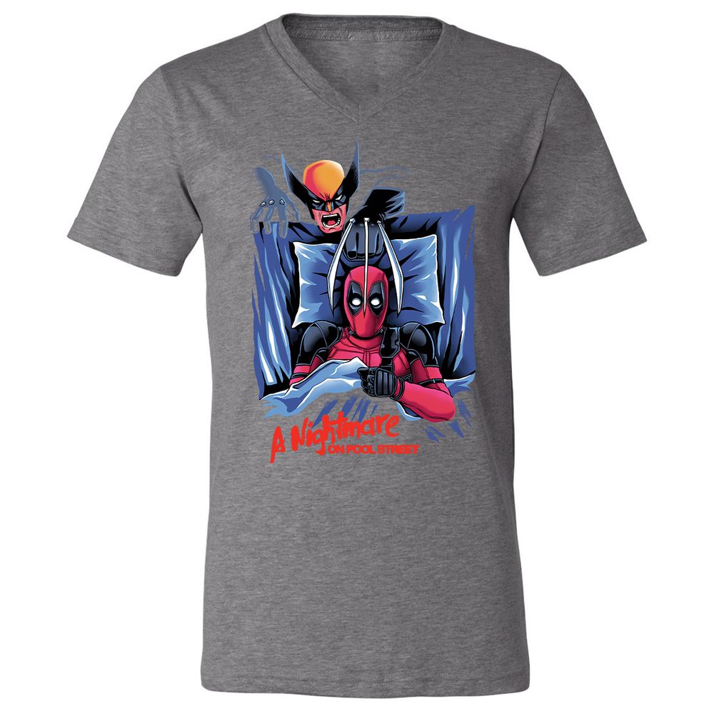 Unisex V-Neck T-Shirt - Z2QU7LS1 - Deep Heather - 13