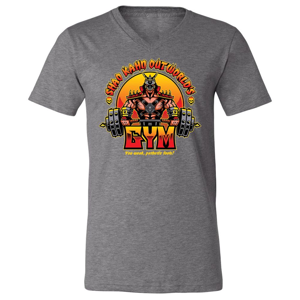 Unisex V-Neck T-Shirt - SYLBZ6LC - Deep Heather - 13
