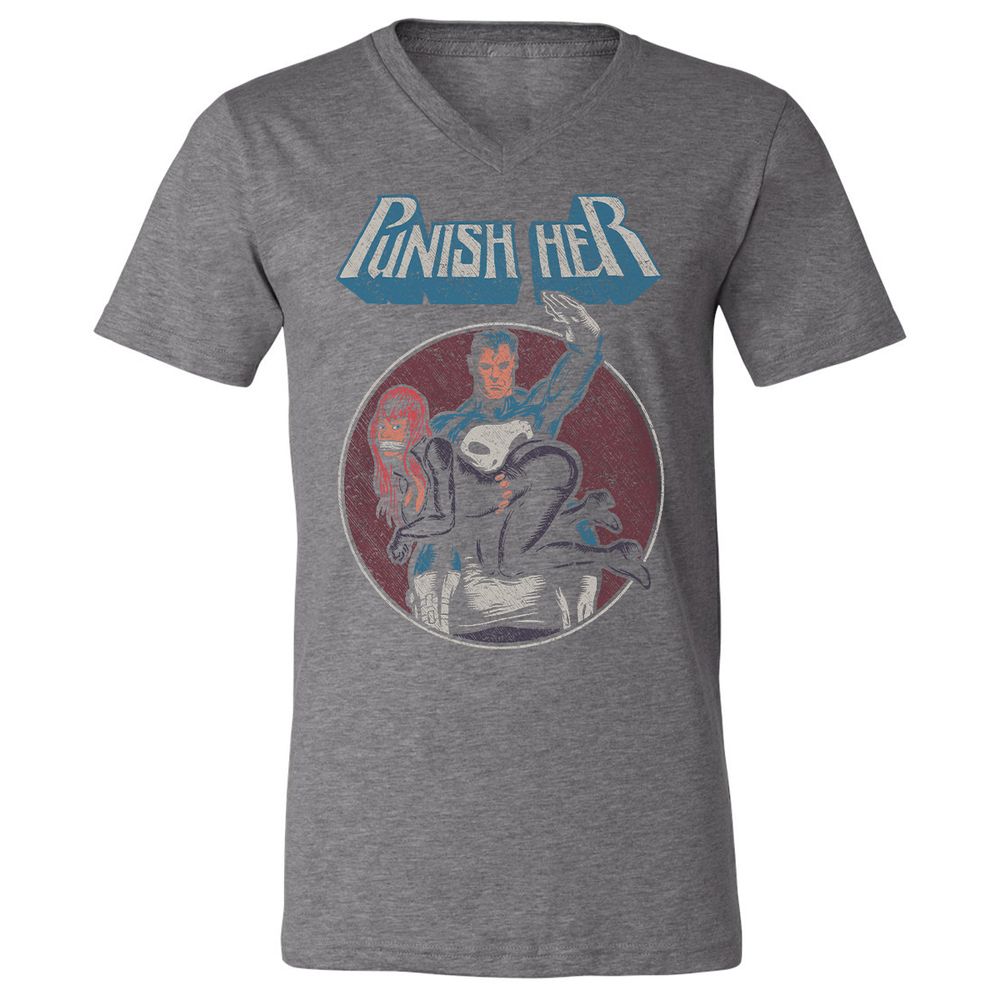 Unisex V-Neck T-Shirt - RTK27H64 - Deep Heather - 13