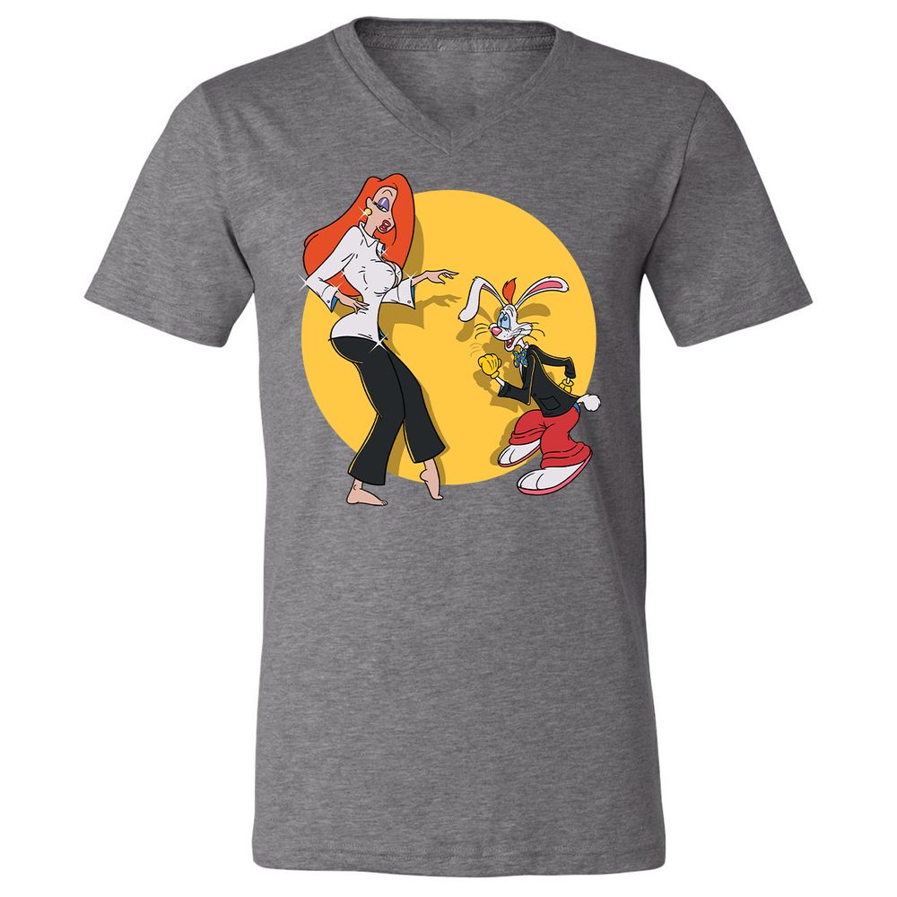 Unisex V-Neck T-Shirt - T273WPU5 - Deep Heather - 13