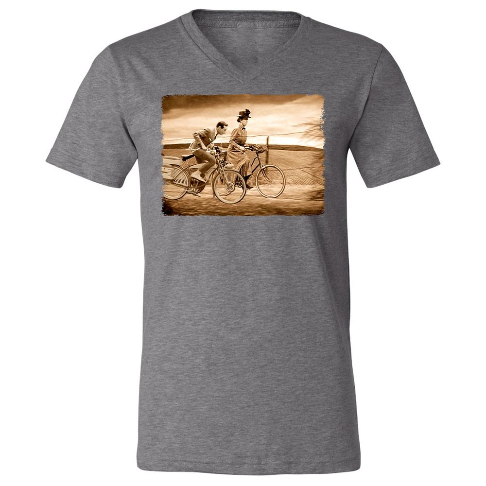 Unisex V-Neck T-Shirt - CMG53KM6 - Deep Heather - 13