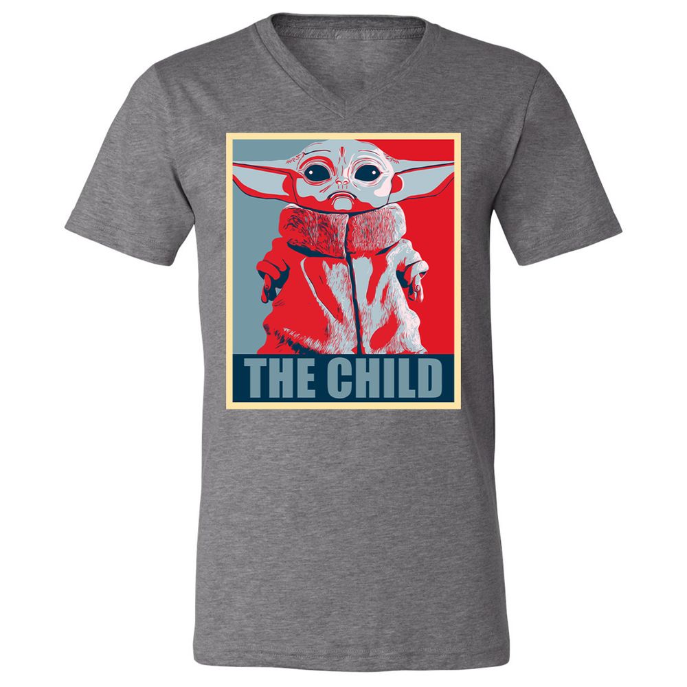 Unisex V-Neck T-Shirt - KJCUV2SZ - Deep Heather - 13