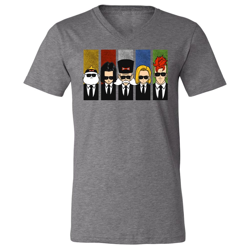 Unisex V-Neck T-Shirt - LMQ5EZGB - Deep Heather - 13
