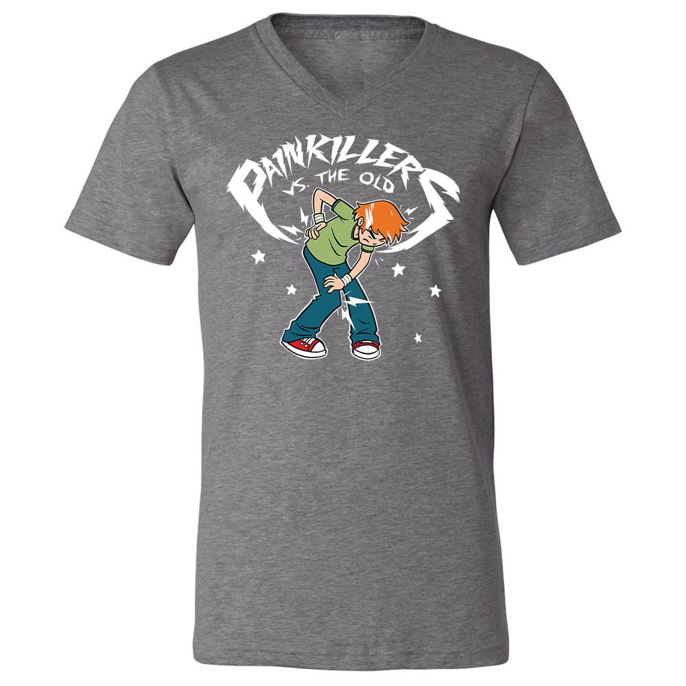 Unisex V-Neck T-Shirt - 7PQJ23S7 - Deep Heather - 13