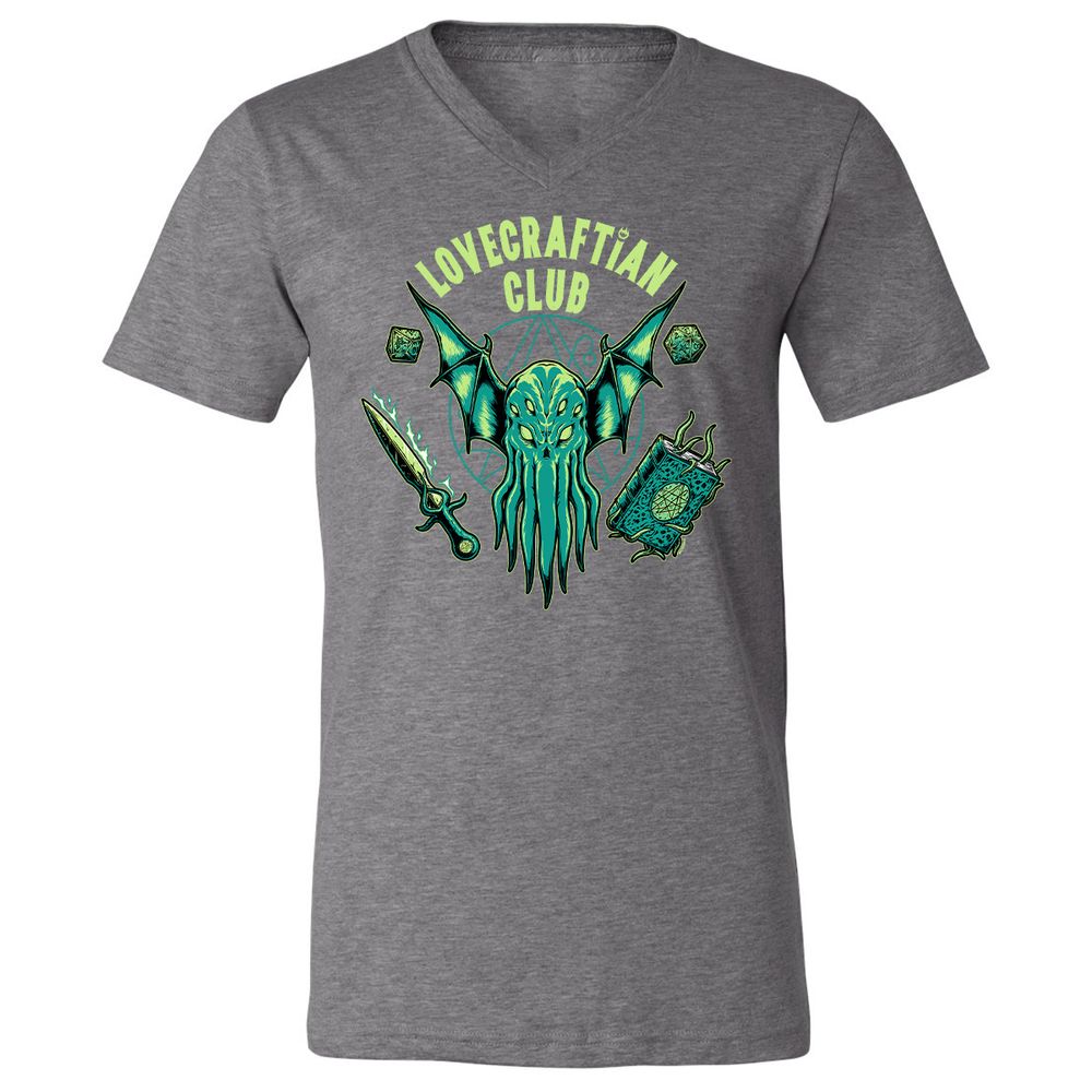 Unisex V-Neck T-Shirt - T4U2NFB5 - Deep Heather - 13