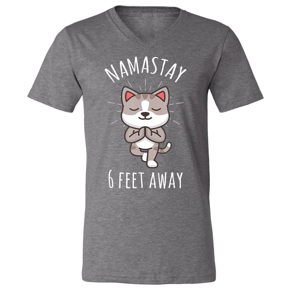 Unisex V-Neck T-Shirt - E3ZS24QX - Deep Heather - 13