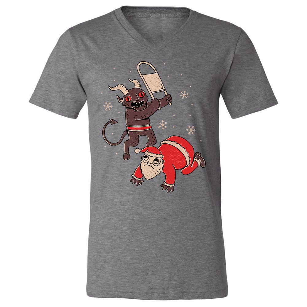 Unisex V-Neck T-Shirt - BXFVMWWF - Deep Heather - 13