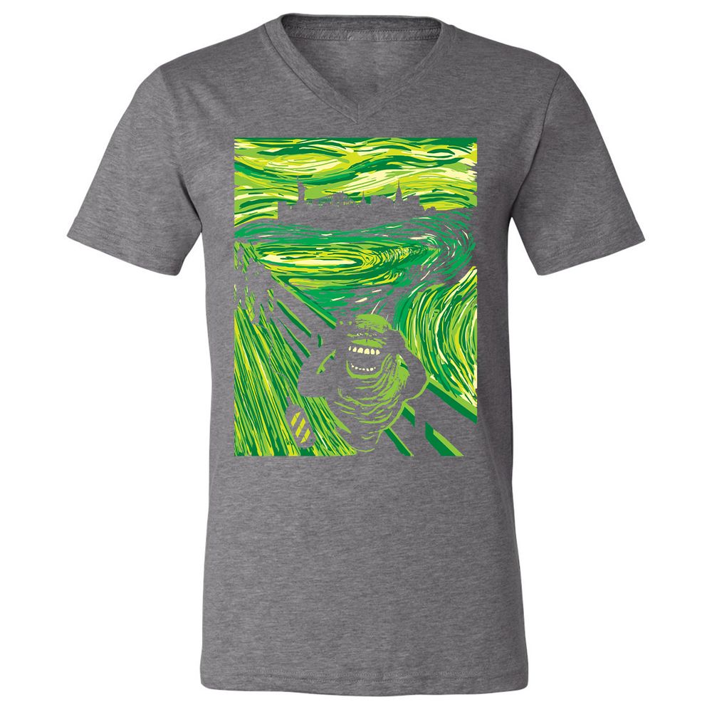 Unisex V-Neck T-Shirt - 5A78X846 - Deep Heather - 13