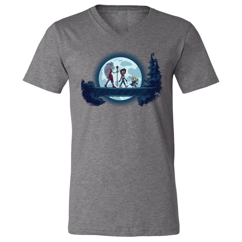 Unisex V-Neck T-Shirt - 18J8VYS6 - Deep Heather - 13