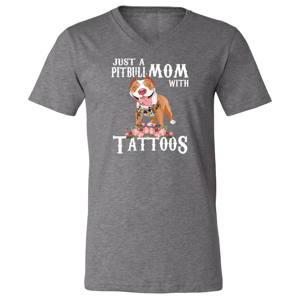 Unisex V-Neck T-Shirt - NPU6C6TL - Deep Heather - 13