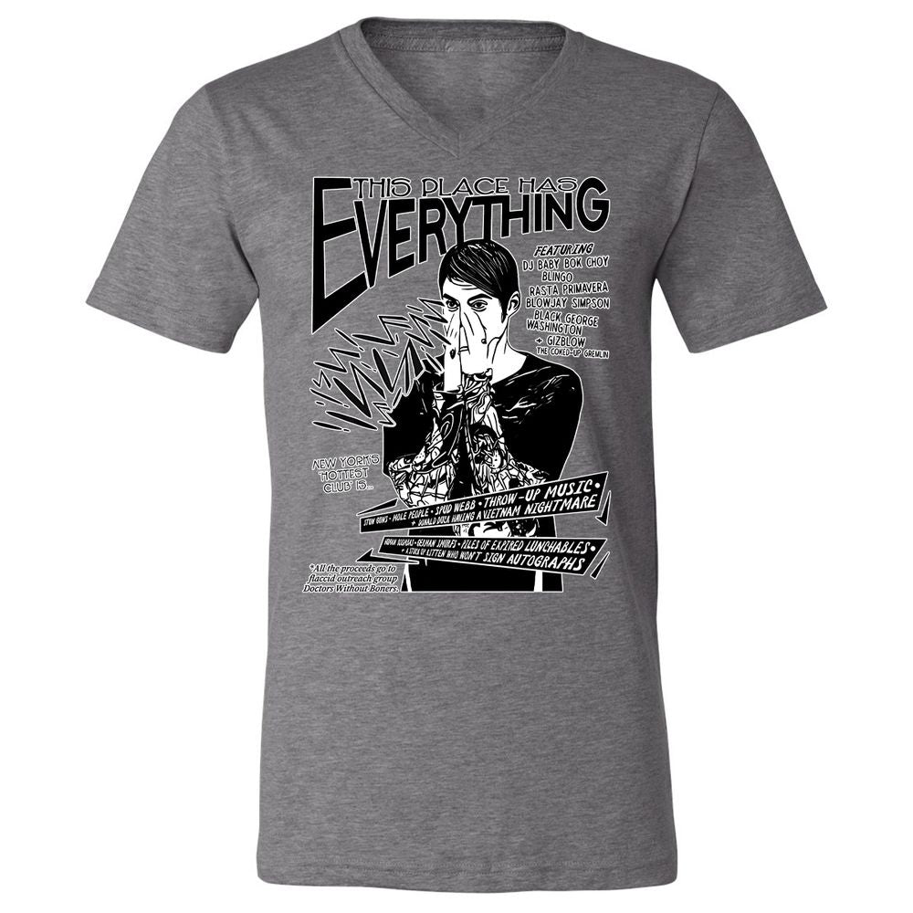 Unisex V-Neck T-Shirt - Z6T49YAR - Deep Heather - 13