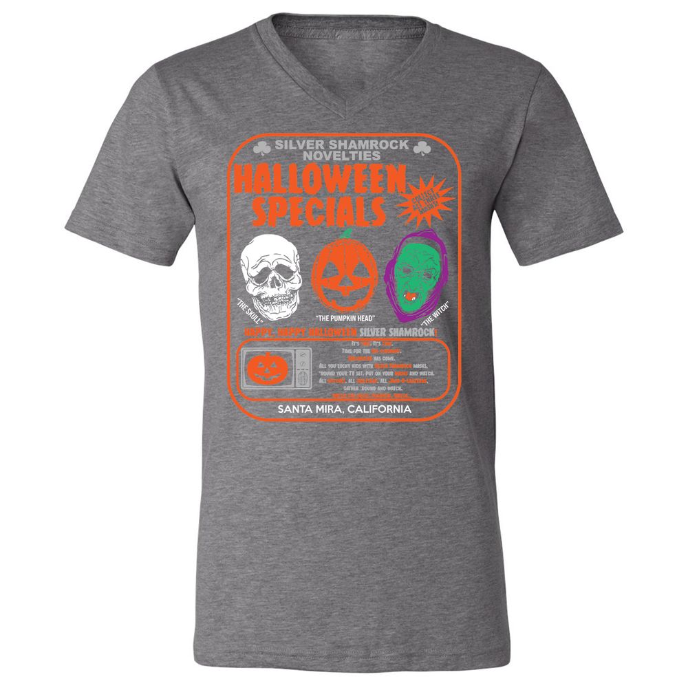 Unisex V-Neck T-Shirt - QNWA1567 - Deep Heather - 13