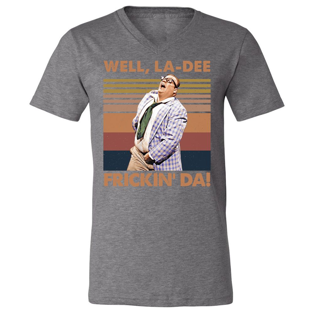 Unisex V-Neck T-Shirt - 7AF4PCDE - Deep Heather - 13
