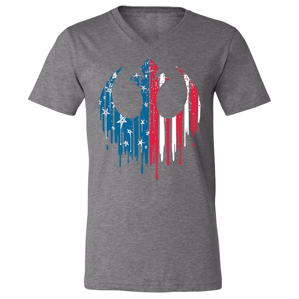 Unisex V-Neck T-Shirt - 6MXHH2TR - Deep Heather - 13