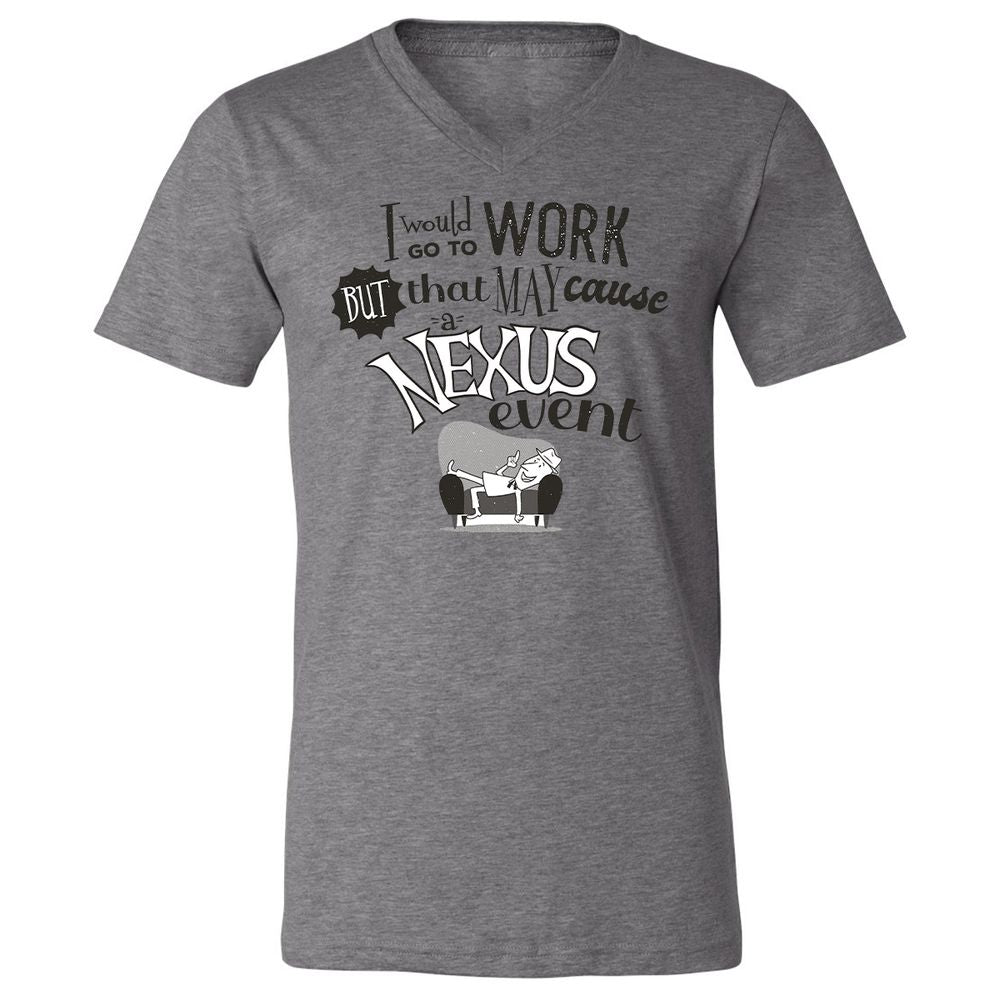 Unisex V-Neck T-Shirt - 6DPNUS1Z - Deep Heather - 13