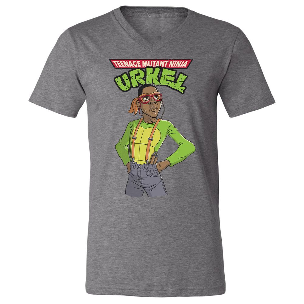Unisex V-Neck T-Shirt - EBMSH3PW - Deep Heather - 13