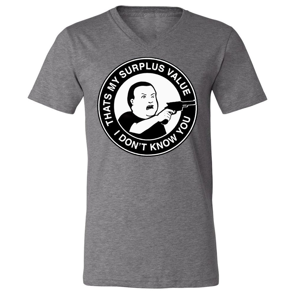 Unisex V-Neck T-Shirt - PTHUHT7A - Deep Heather - 13