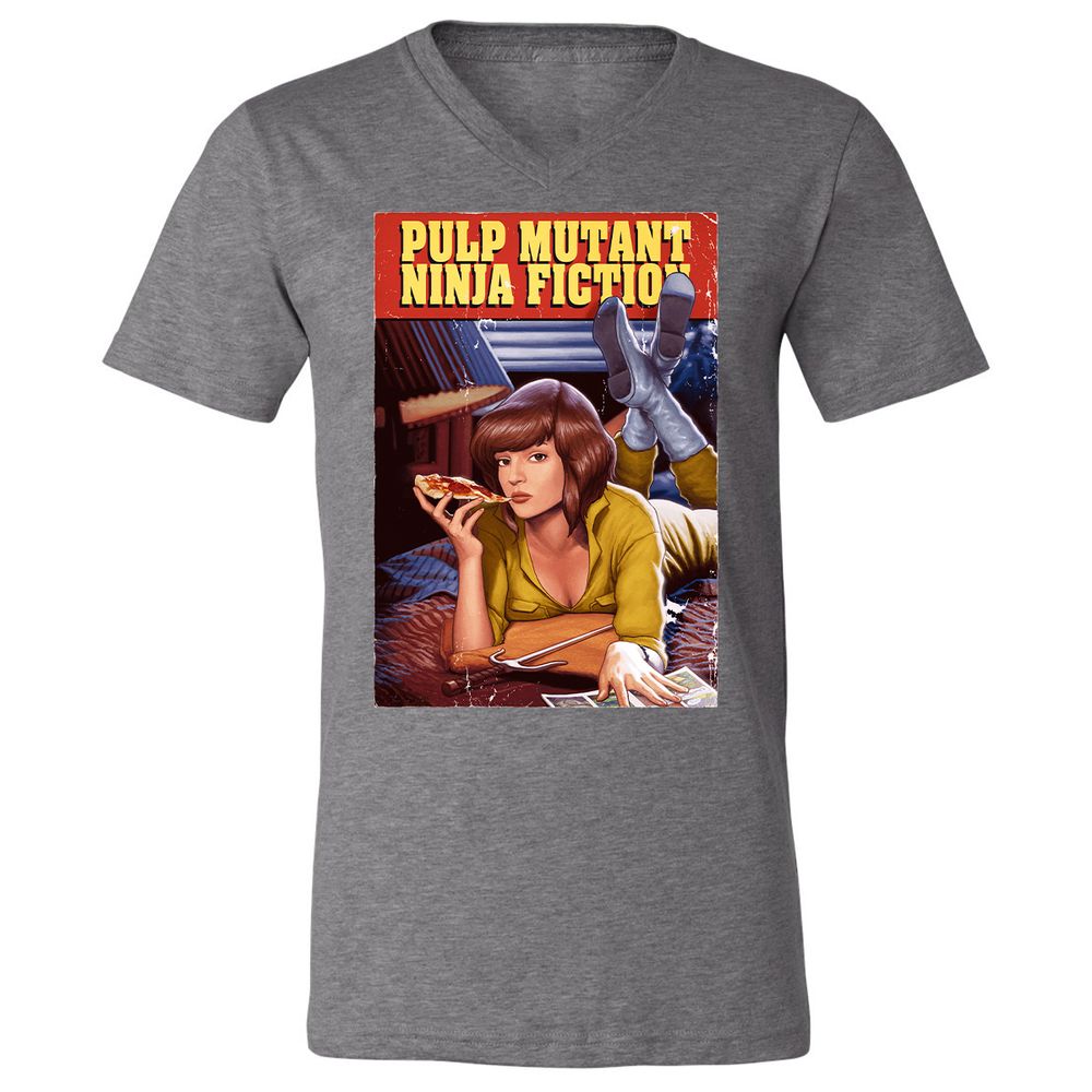 Unisex V-Neck T-Shirt - T3YBCC1N - Deep Heather - 13