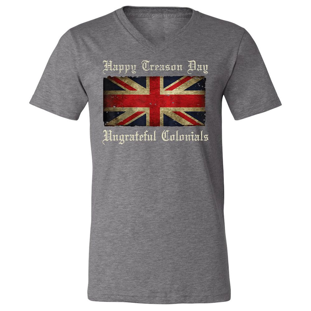 Unisex V-Neck T-Shirt - 8G7GUB33 - Deep Heather - 13