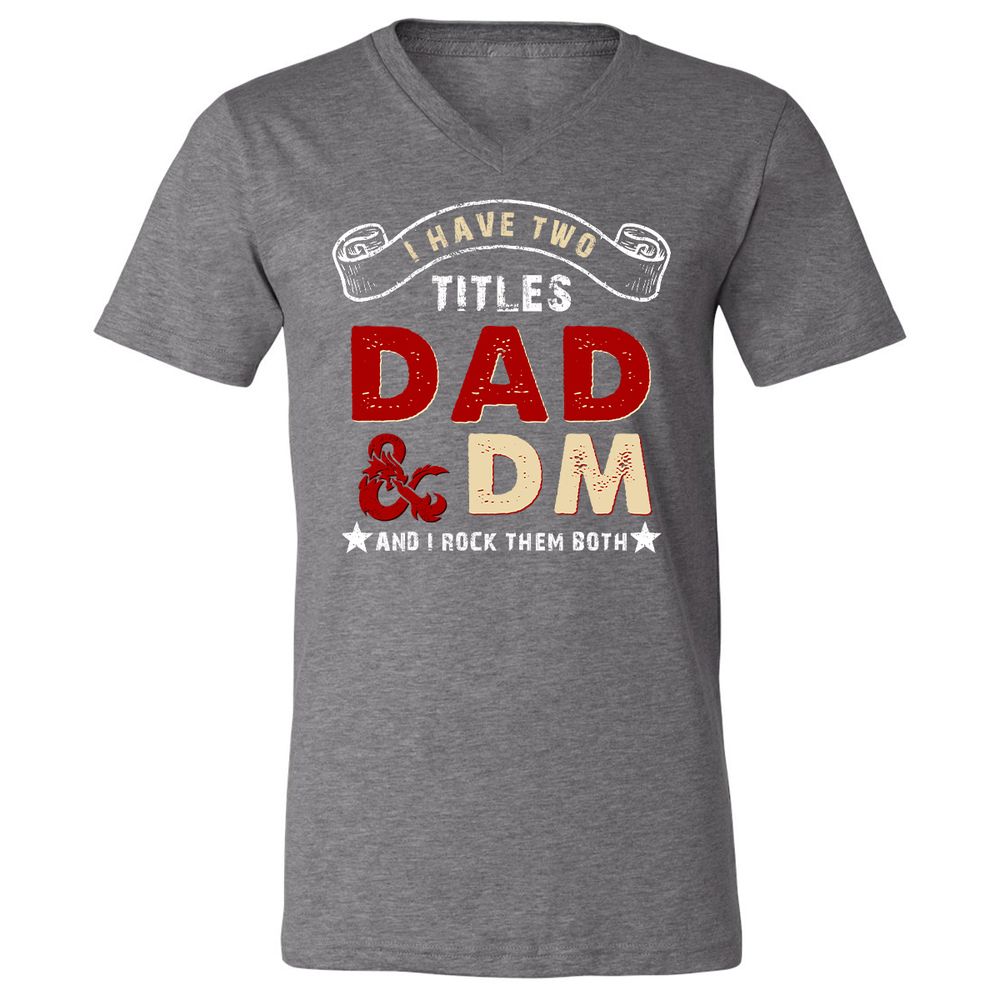 Unisex V-Neck T-Shirt - KHSN5LDP - Deep Heather - 13