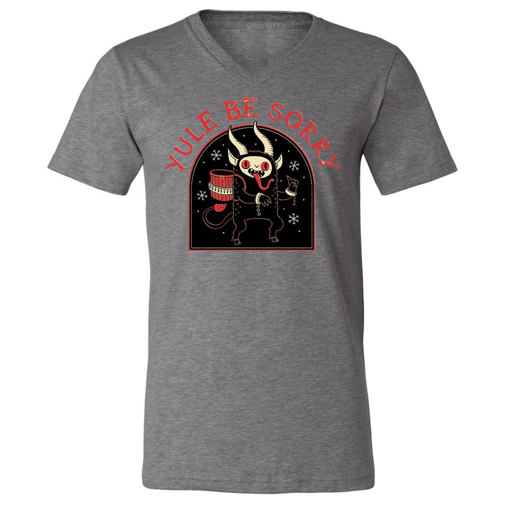 Unisex V-Neck T-Shirt - AU6GV39A - Deep Heather - 13