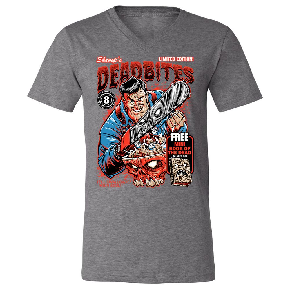 Unisex V-Neck T-Shirt - FWB1YVTZ - Deep Heather - 13