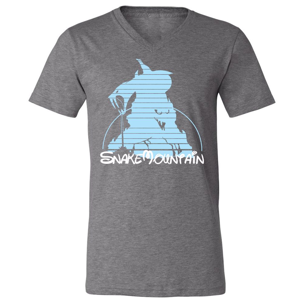 Unisex V-Neck T-Shirt - 6XKA2UXM - Deep Heather - 13