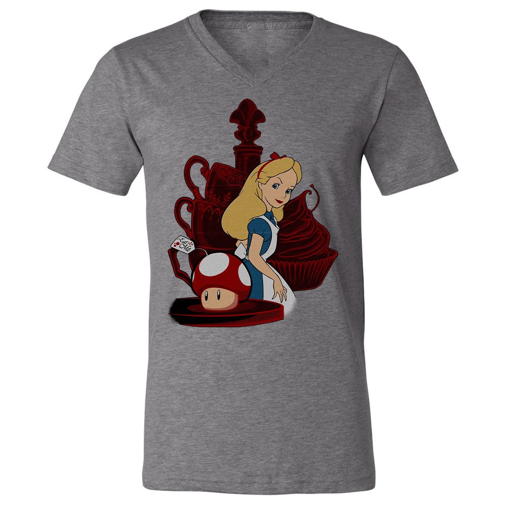 Unisex V-Neck T-Shirt - A31N8JS8 - Deep Heather - 13