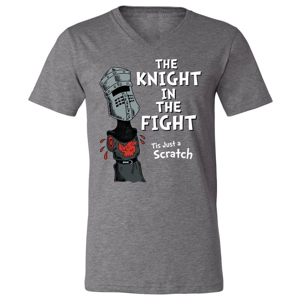 Unisex V-Neck T-Shirt - R5Z74CAH - Deep Heather - 13