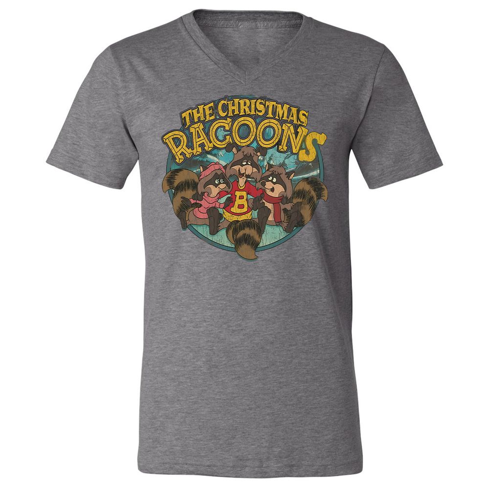 Unisex V-Neck T-Shirt - G4V54FZQ - Deep Heather - 13