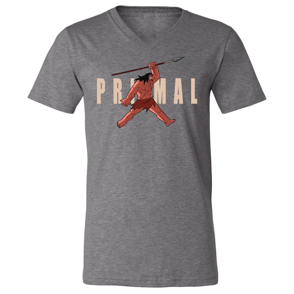 Unisex V-Neck T-Shirt - Y6CVAUKT - Deep Heather - 13