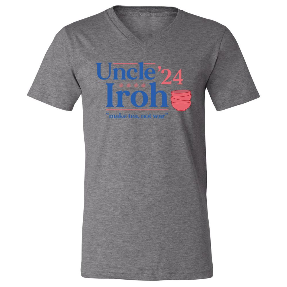 Unisex V-Neck T-Shirt - HD4A2TE2 - Deep Heather - 13