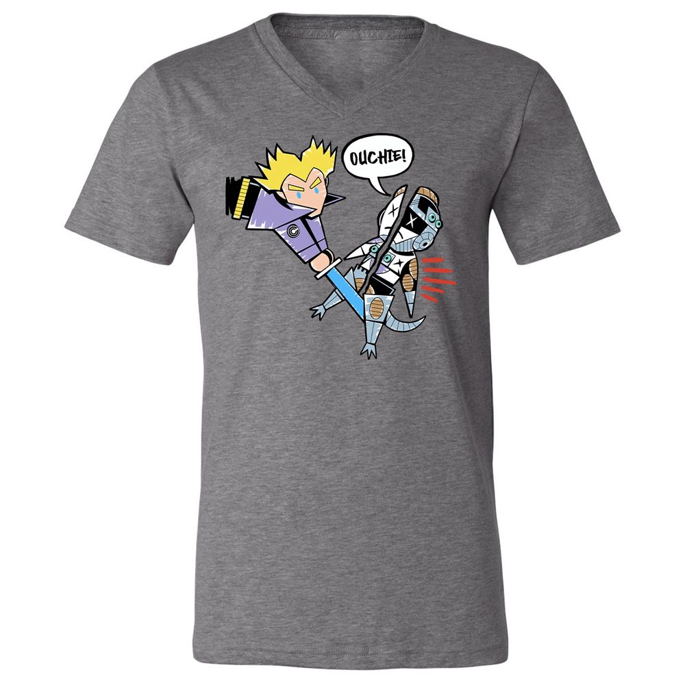 Unisex V-Neck T-Shirt - 64YUQTV5 - Deep Heather - 13