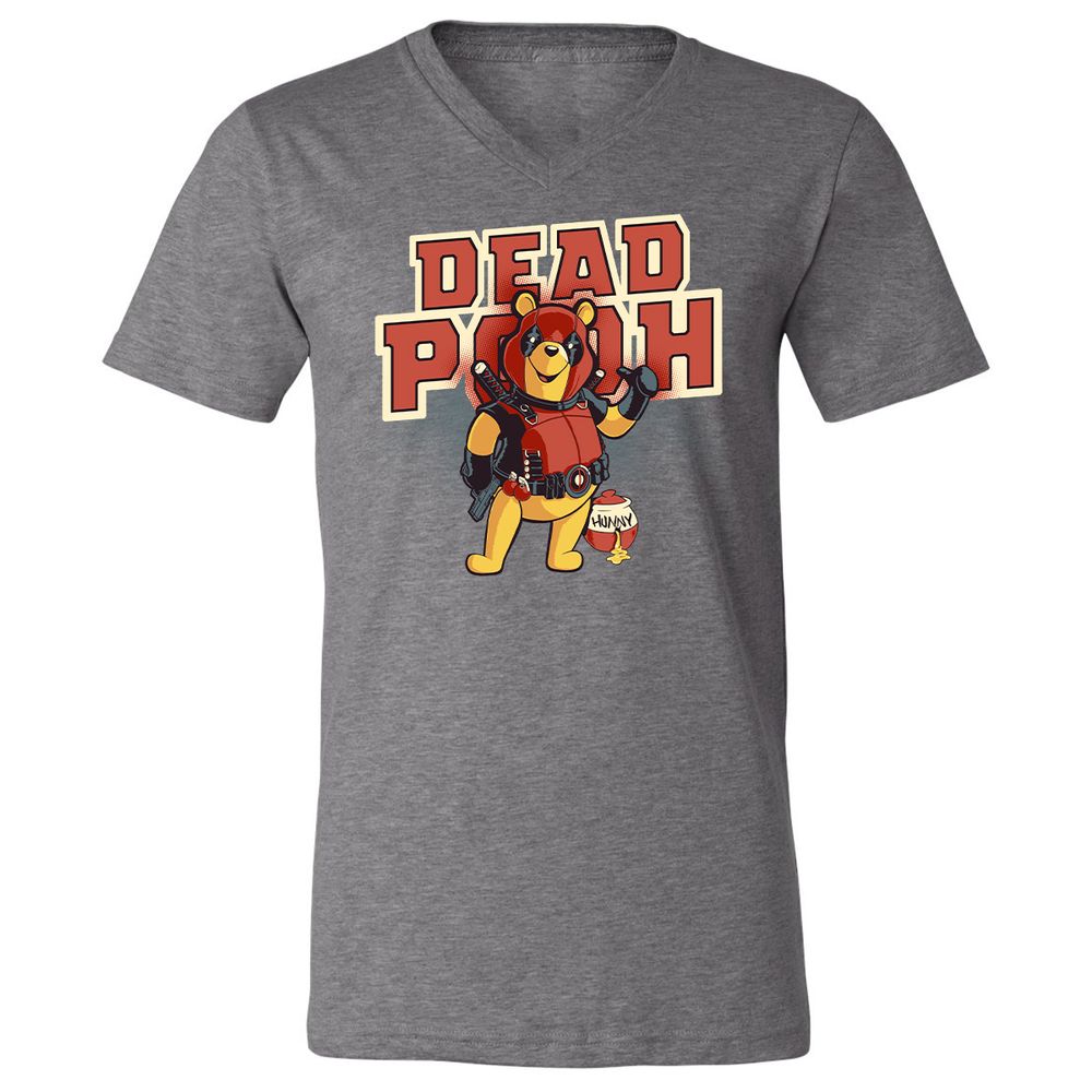 Unisex V-Neck T-Shirt - P6Q373CJ - Deep Heather - 13