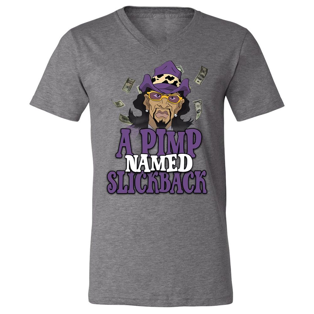 Unisex V-Neck T-Shirt - N6GZW5F2 - Deep Heather - 13