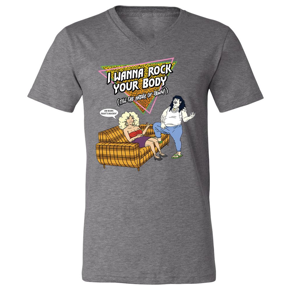 Unisex V-Neck T-Shirt - HRX941V9 - Deep Heather - 13