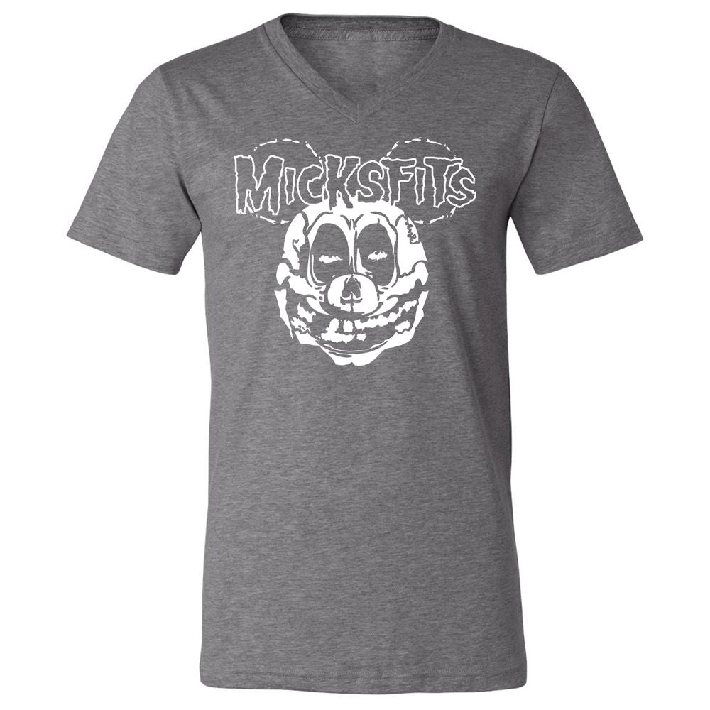 Unisex V-Neck T-Shirt - 1S1WN6DR - Deep Heather - 13