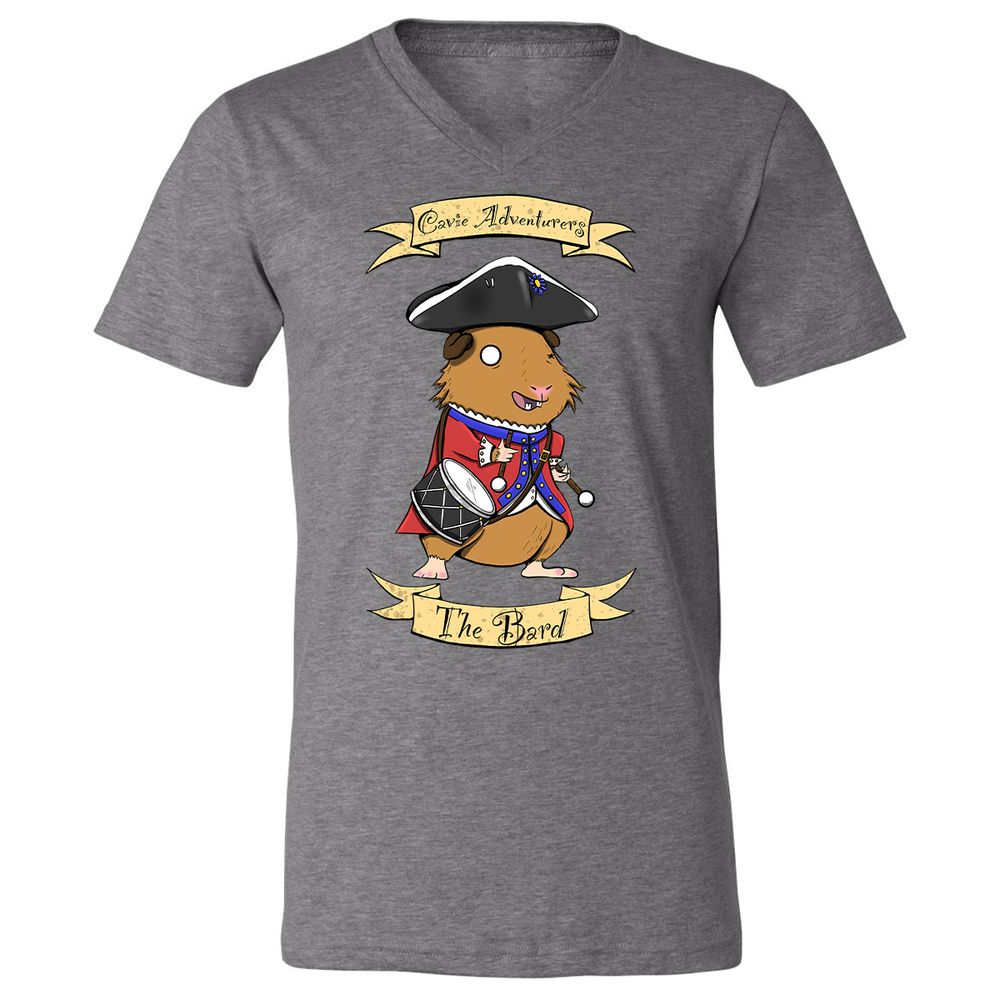 Unisex V-Neck T-Shirt - AZ7JFTVF - Deep Heather - 13