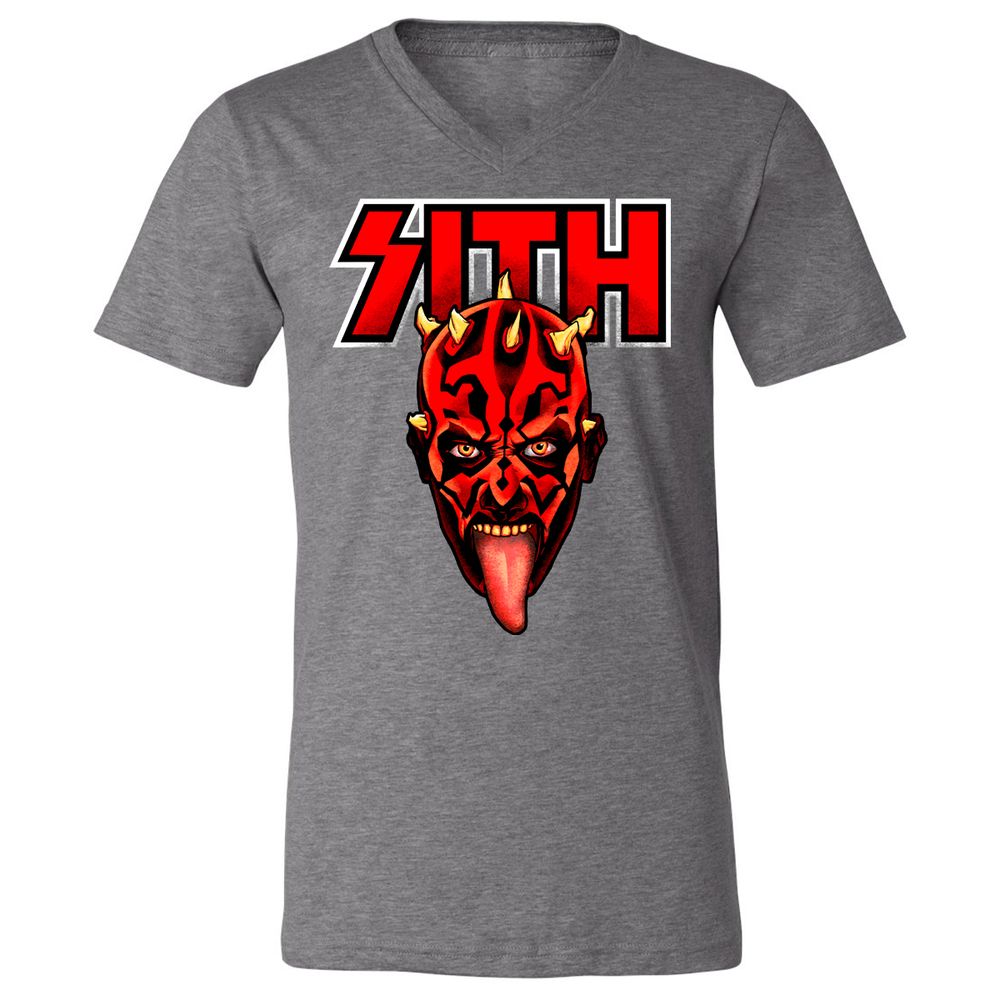 Unisex V-Neck T-Shirt - E74AQC14 - Deep Heather - 13