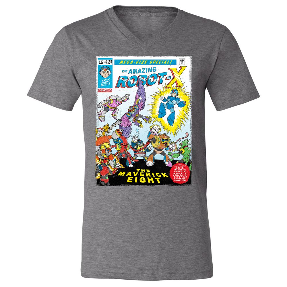 Unisex V-Neck T-Shirt - 6KNQZDAD - Deep Heather - 13