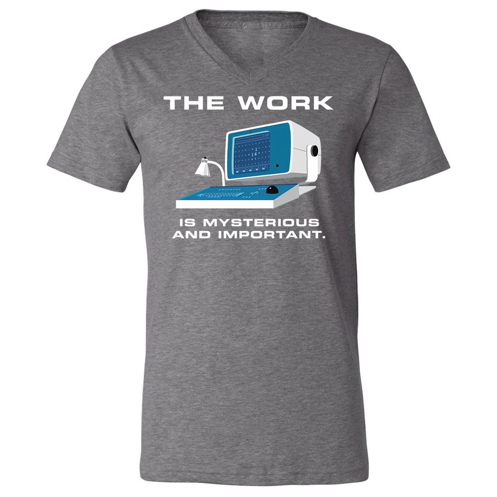 Unisex V-Neck T-Shirt - L5GJ1MAC - Deep Heather - 13